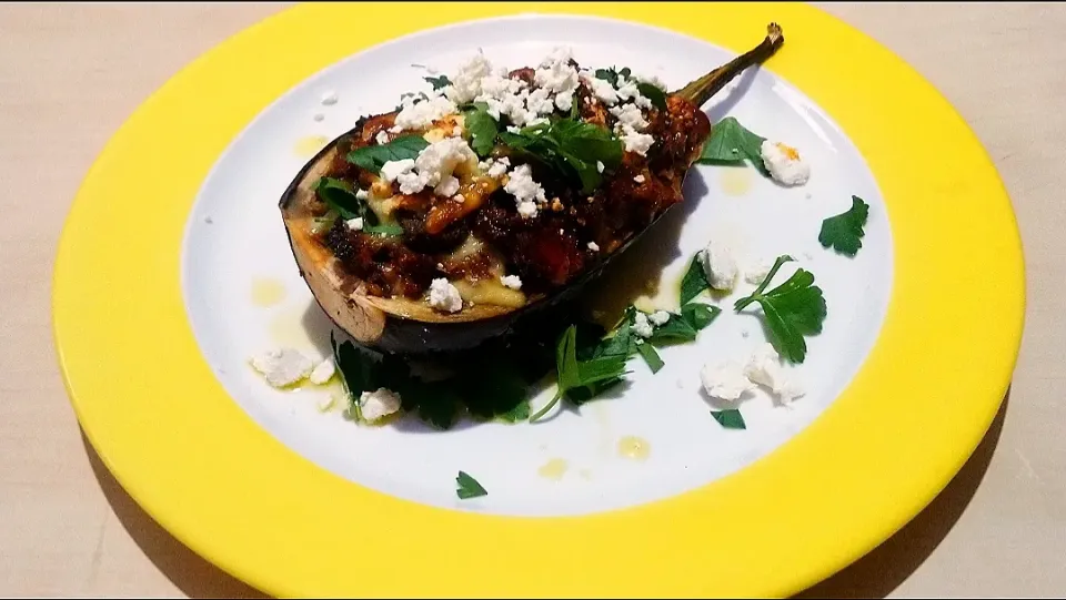 roast eggplant with beef|Novakさん