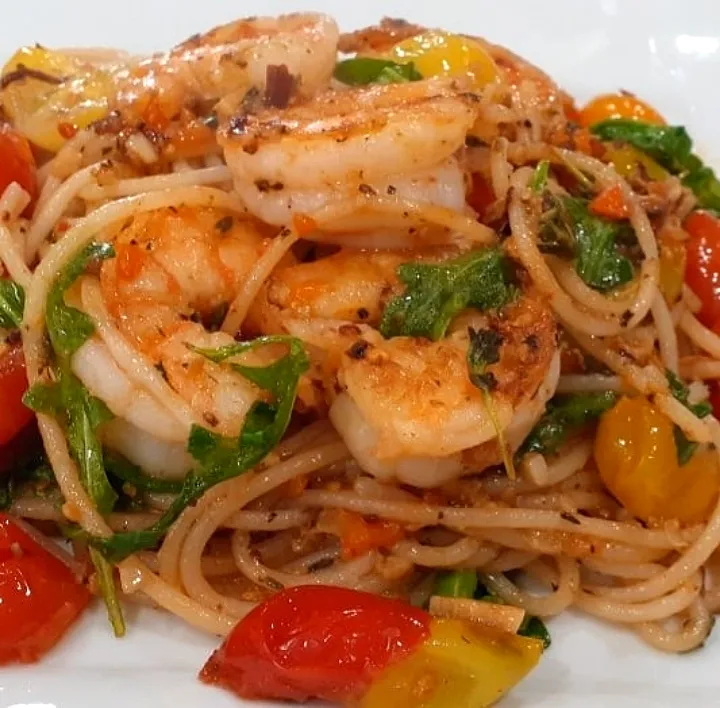 shrimp pasta|maharajさん