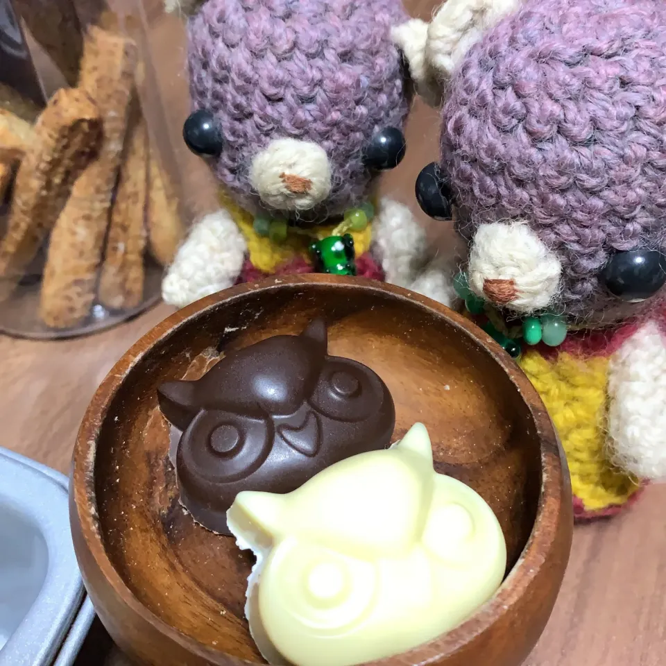 Snapdishの料理写真:ほーほーモールドチョコレート(*´꒳`*)|chagashiさん