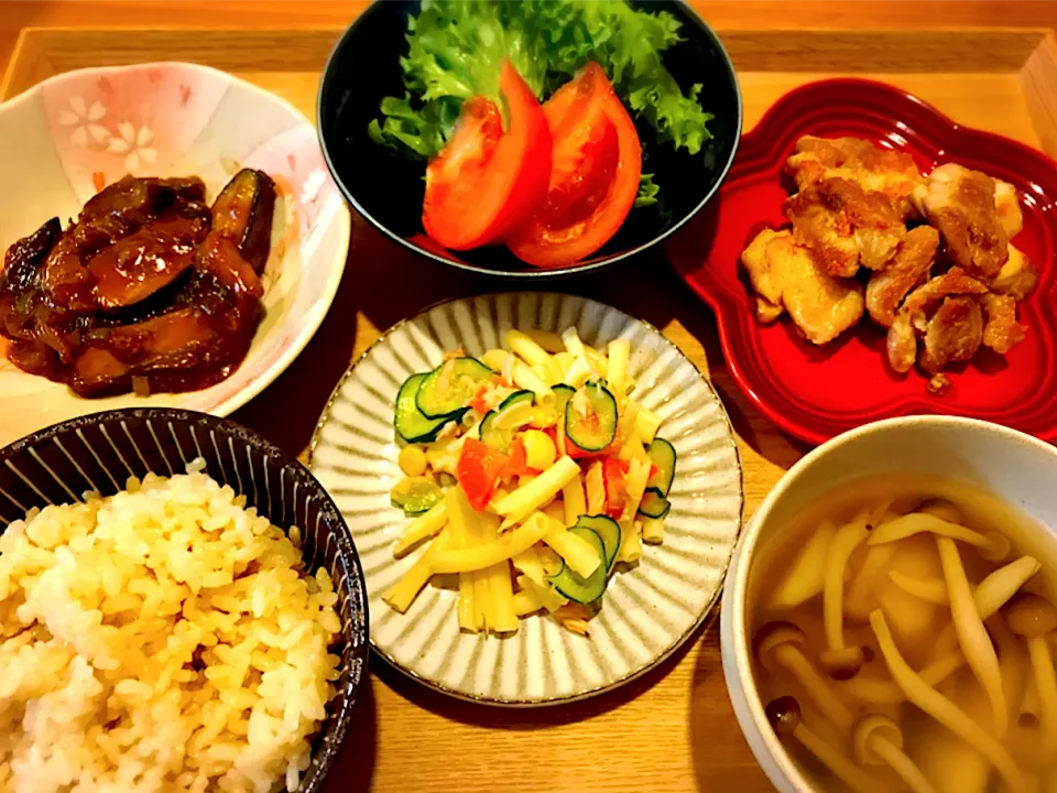 Snapdishの料理写真:【定食】麻婆茄子定食。|okaasansyokudouさん