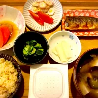 【定食】ホッケの一夜干し　定食。|okaasansyokudouさん