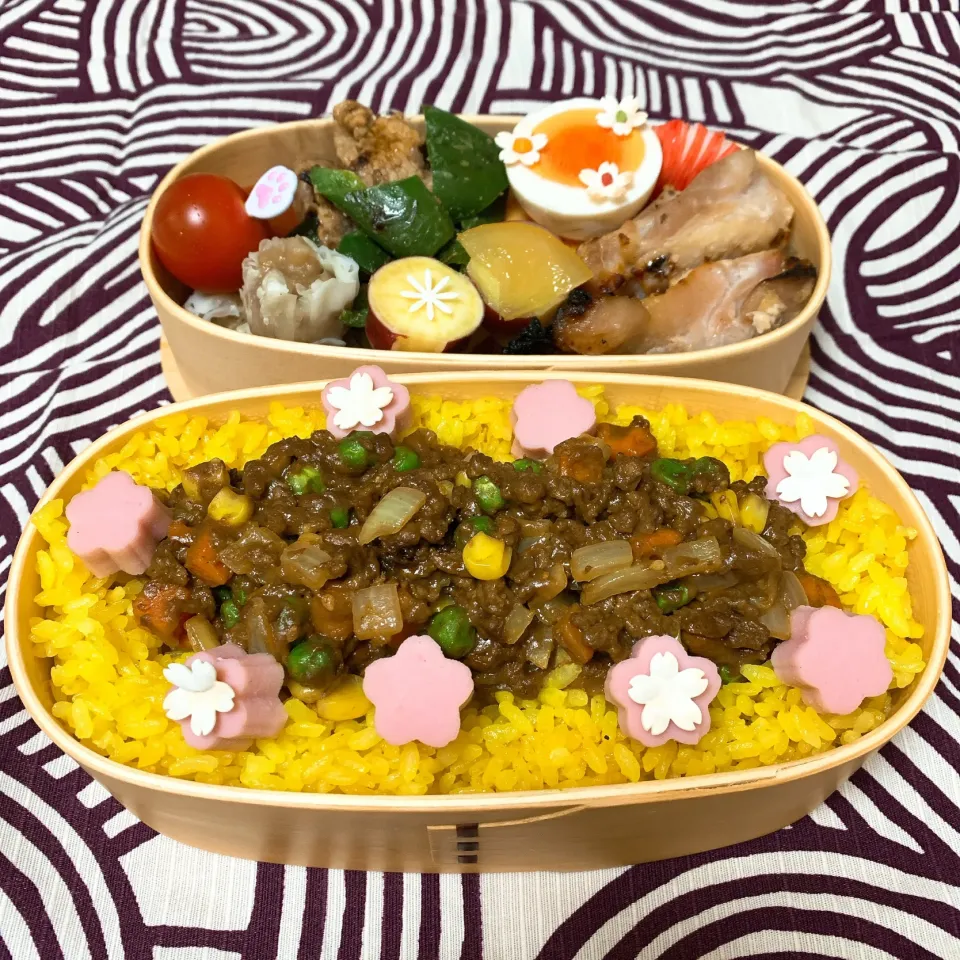 旦那のお弁当2 カレー弁当にしました|ヤマネコさん