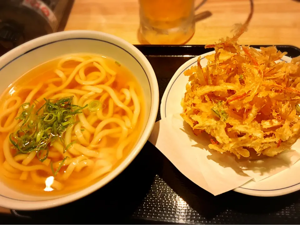 ごぼうかき揚げうどん ¥550|Blue Moon Caféさん