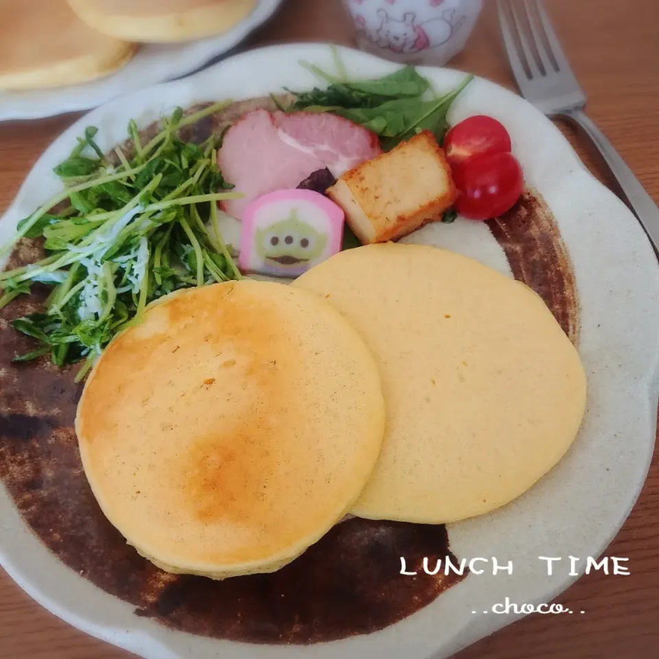 パンケーキdeワンプレート♪
おうちでカフェ気分♪|ちょこさん