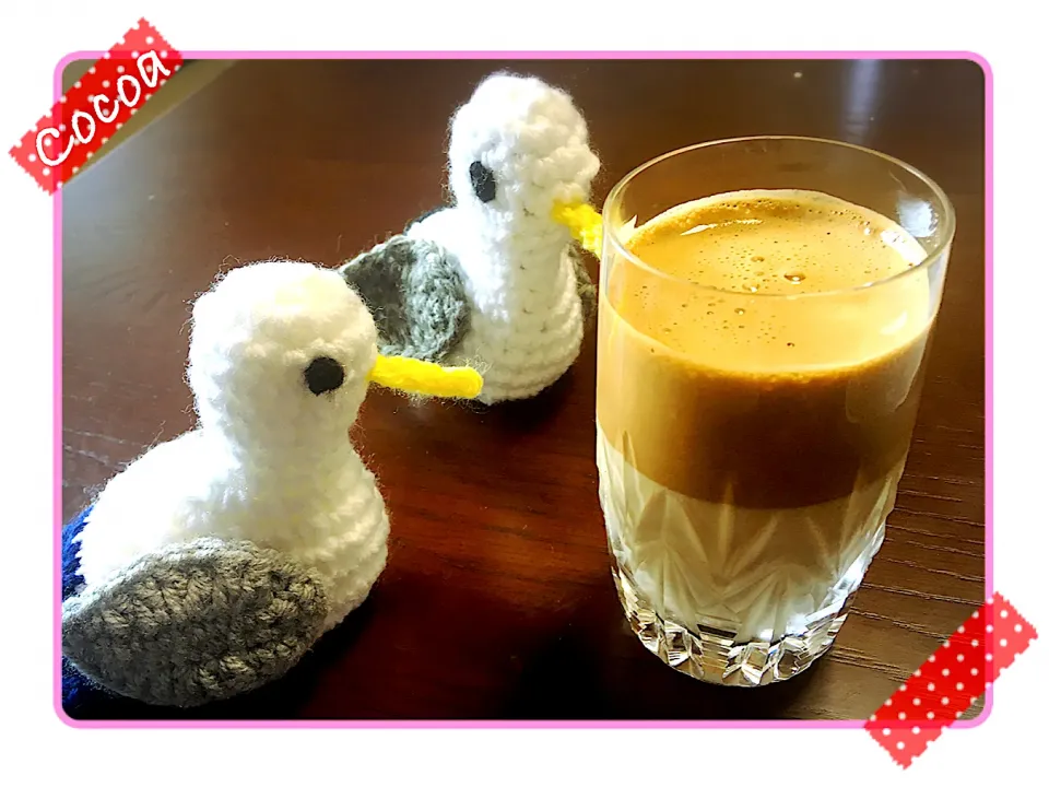 Snapdishの料理写真:ヨッチャンさんの料理 【タルゴナコーヒー】の作り方❤️インスタントコーヒーで今すぐ作れます😊|cocoaさん