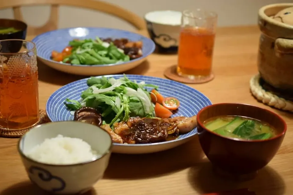 豚の生姜焼き定食|うにんぱすさん