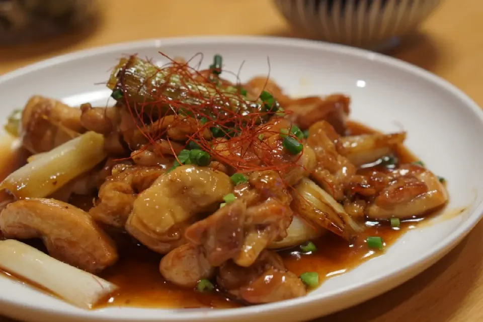 鶏もも肉もとネギの照り焼き|こたろーさん