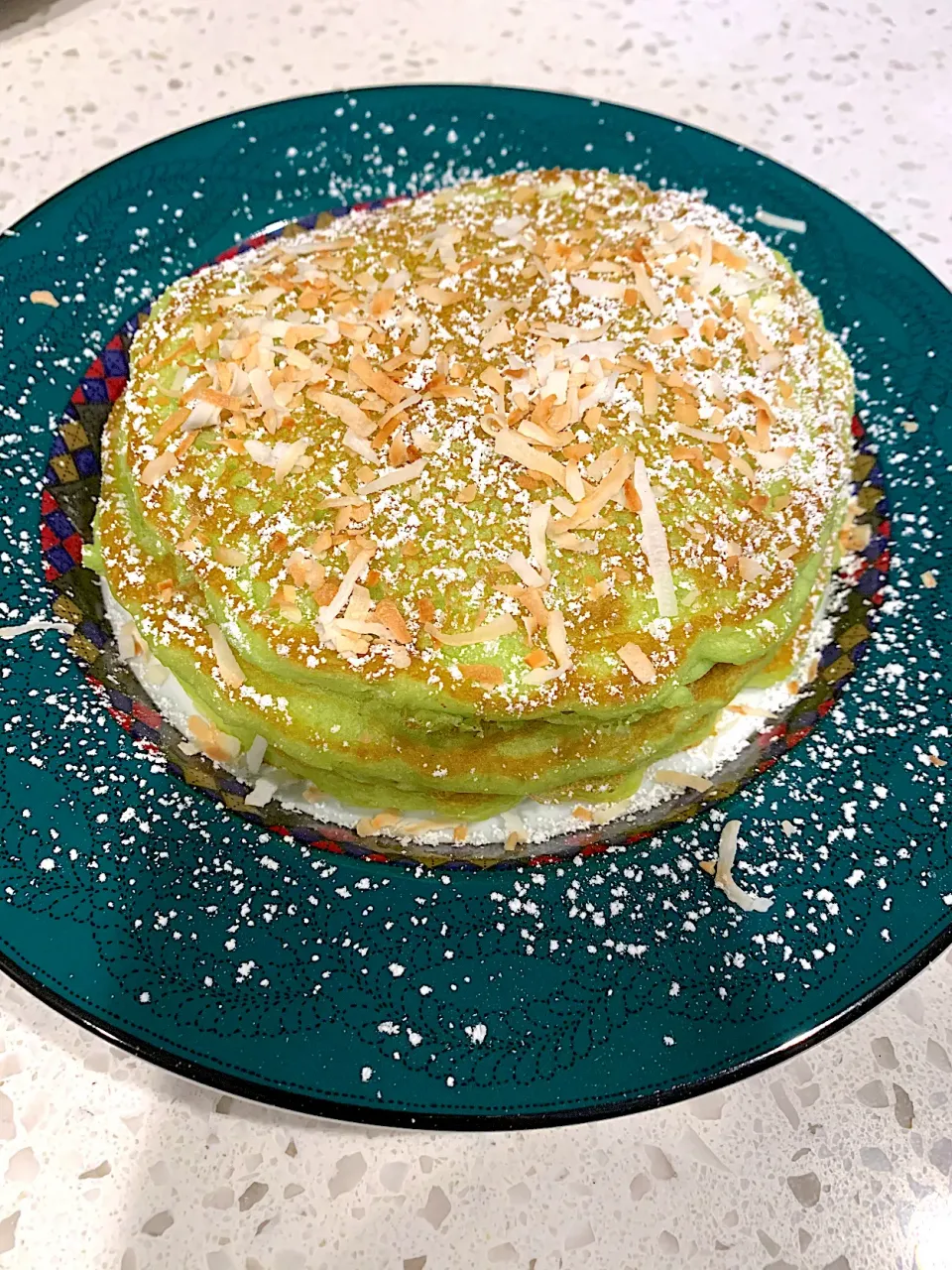 💚Buko Pandan 🥞Pancakes with toasted Coconut🥥|🌺IAnneさん