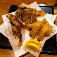 Snapdishの料理写真:ノドグロの天ぷらと唐揚げ|お姉チャンさん