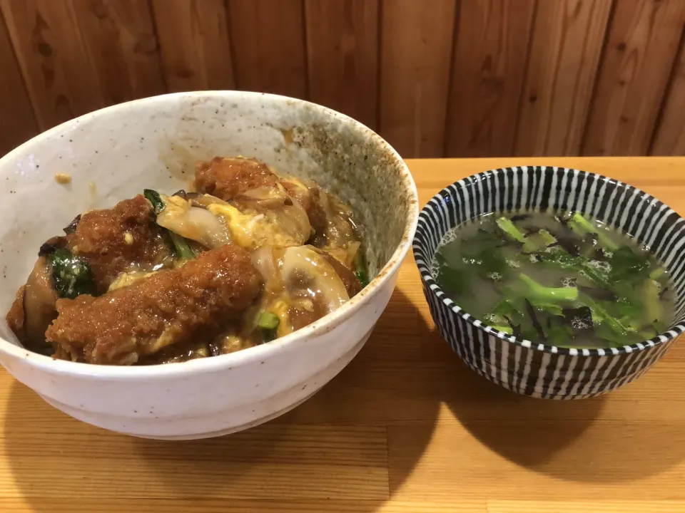 今日の賄いはオイスターカツ丼と有機野菜スープ(^ ^)|bontaさん