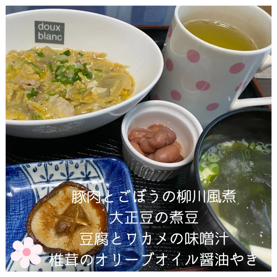 Snapdishの料理写真:豚肉とごぼうの柳川風煮|いのっちさん