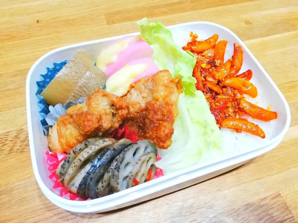 旦那弁当〜食べるラー油柿ピー漬け|puniさん