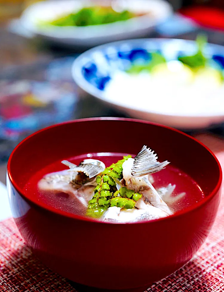 チヌのお吸物（クロダイの潮汁）❣️僕のお食い初めだったらしい。(￣▽￣;)|イチロッタさん