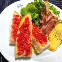 無限に食べれるパンコントマテ🍅|はぎこさん