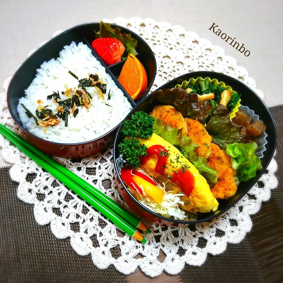 Snapdishの料理写真:夫弁当|Kaorinboさん