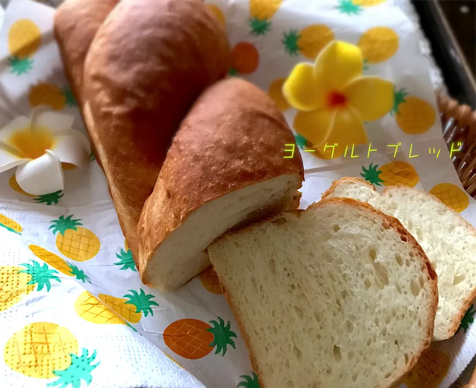 Snapdishの料理写真:パン復習2 ヨーグルトブレッド🍞ふわふわ〰ん🍞|noeさん