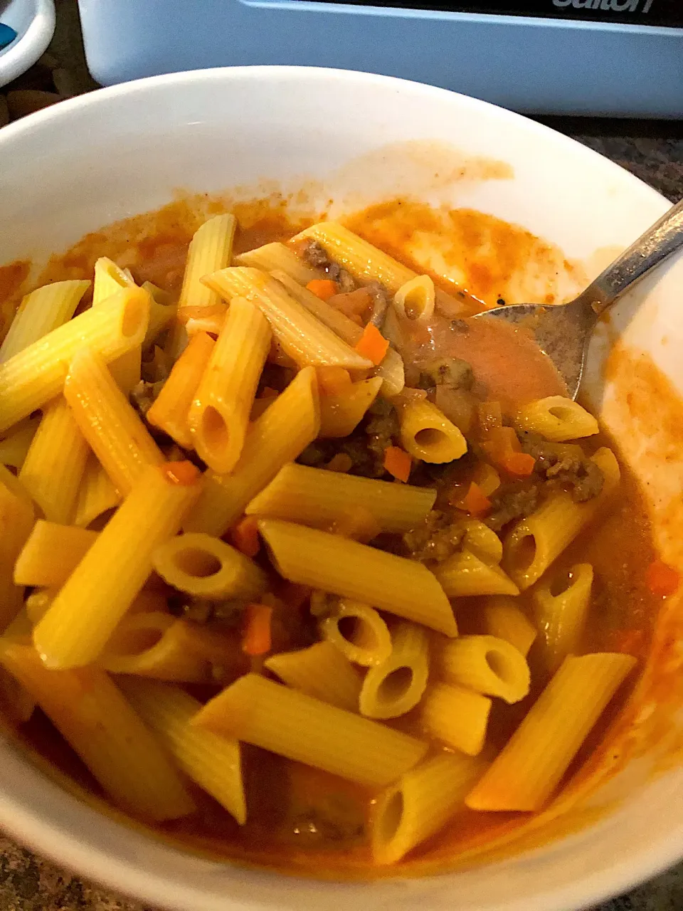 Meat sauce soup pasta|tinotino1113さん