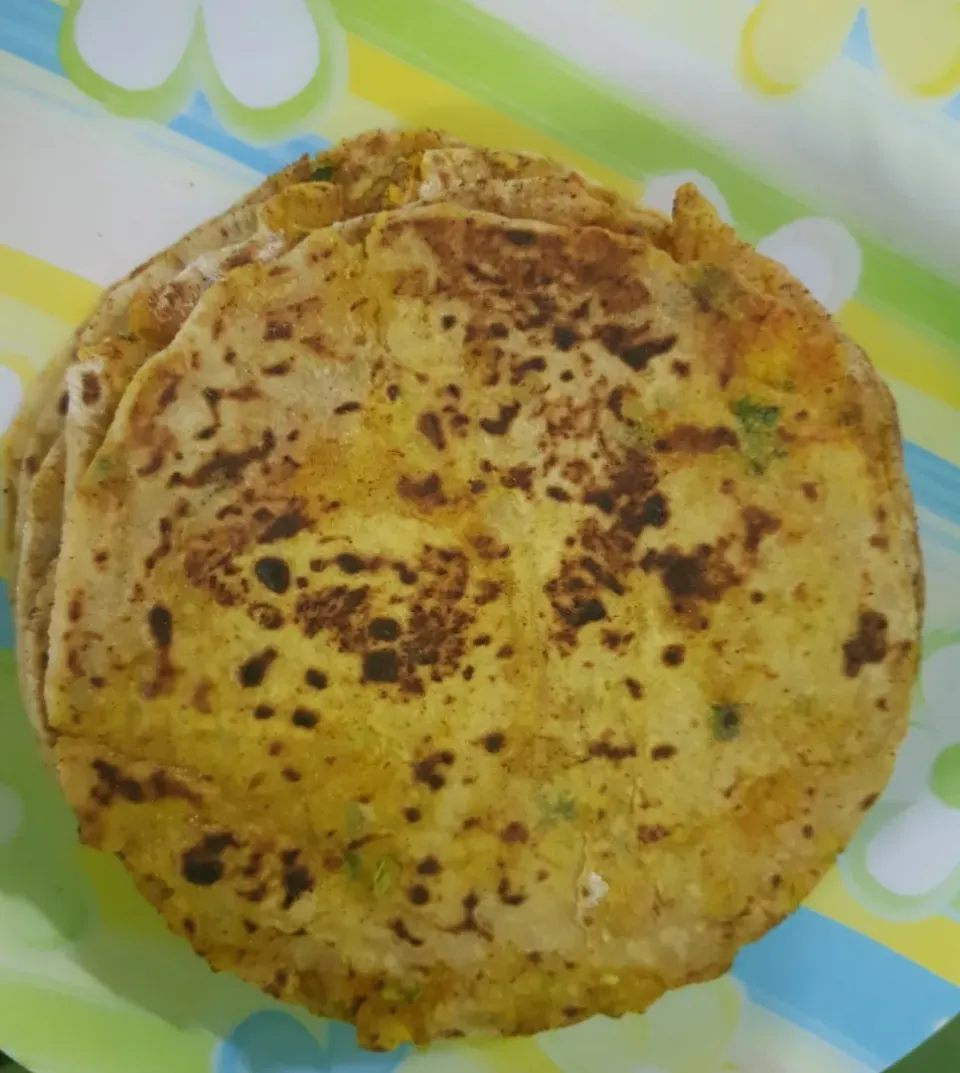 indian bread stuffed potatoes (paratha)|patcookingfeverパットさん