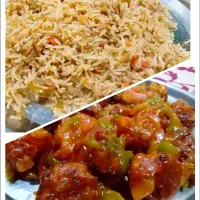 Veg fried rice and Bread Manchurian|avm kitchenさん