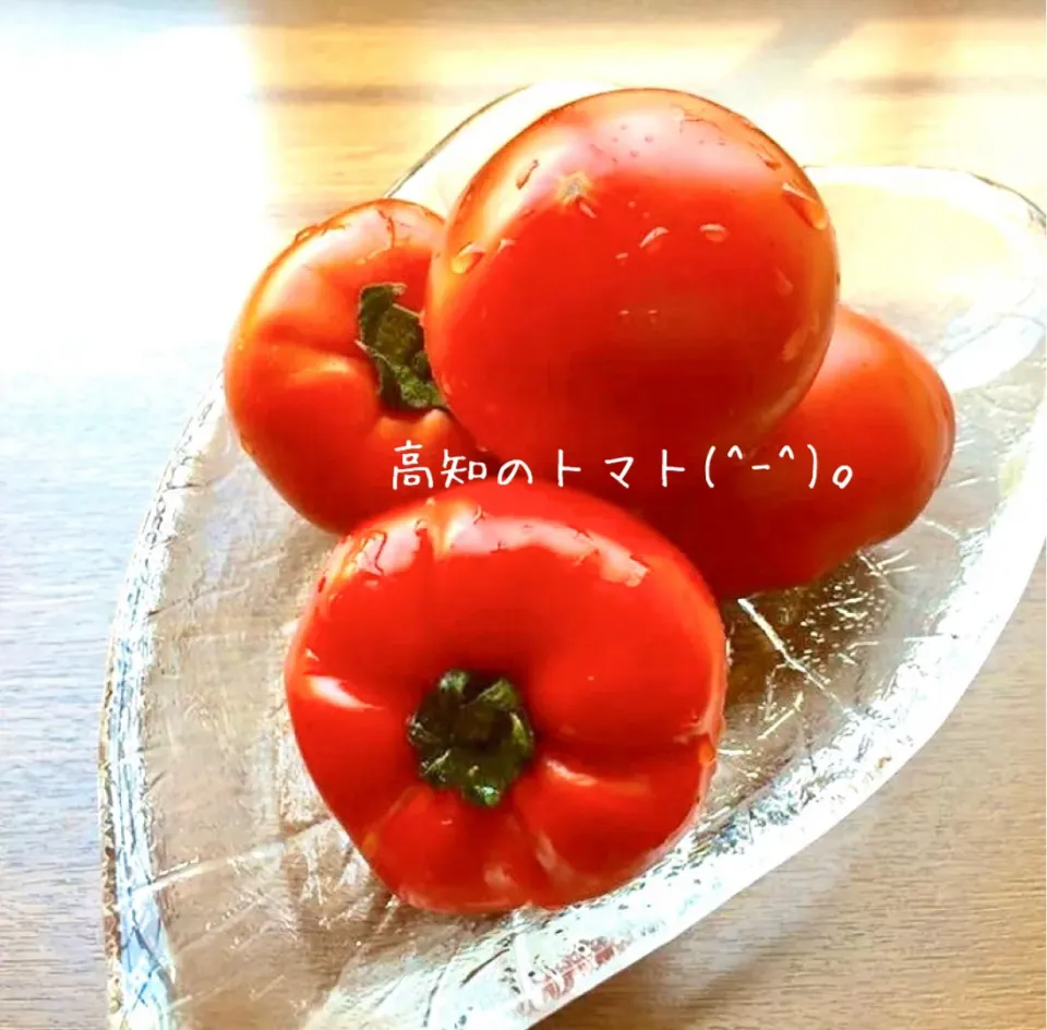 Snapdishの料理写真:そのまんまトマト🍅|ばくあんしゃさん