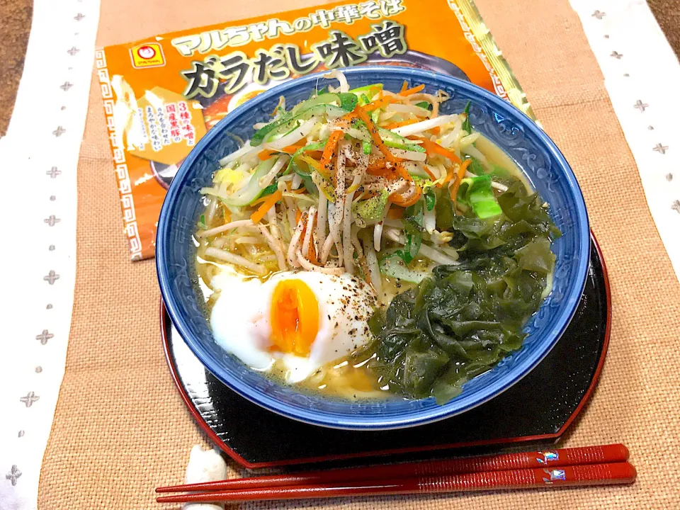 きのう何食べた？ケンジさんの料理/マルちゃんの中華そばガラだし味噌で。|えむにこさん