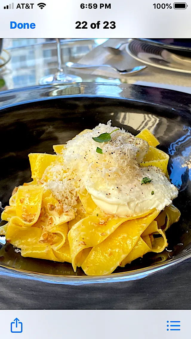 Hazelnut Ragout with Poached Egg .. Parmesan on Pappadrelle|Christine pavelkaさん