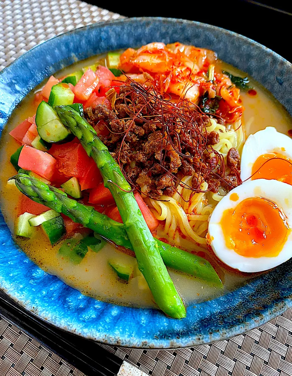 盛り盛り野菜の冷やし坦々麺|ゆかりさん