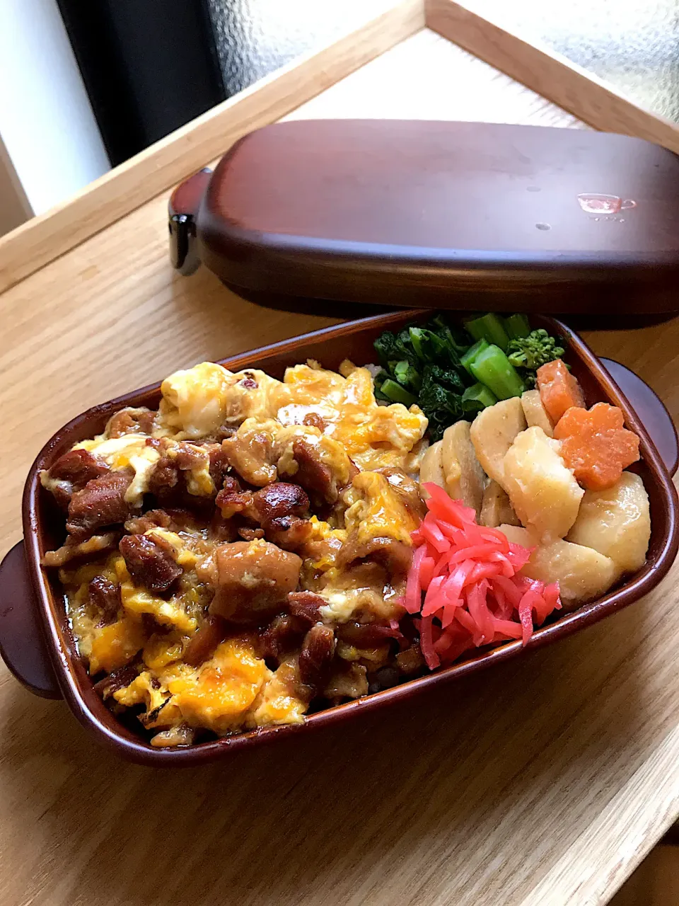 焼き鳥缶親子丼弁当|二キィさん