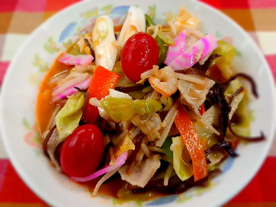 お野菜たっぷり赤のちゃんぽん麺|よっしー(=^ェ^=)さん