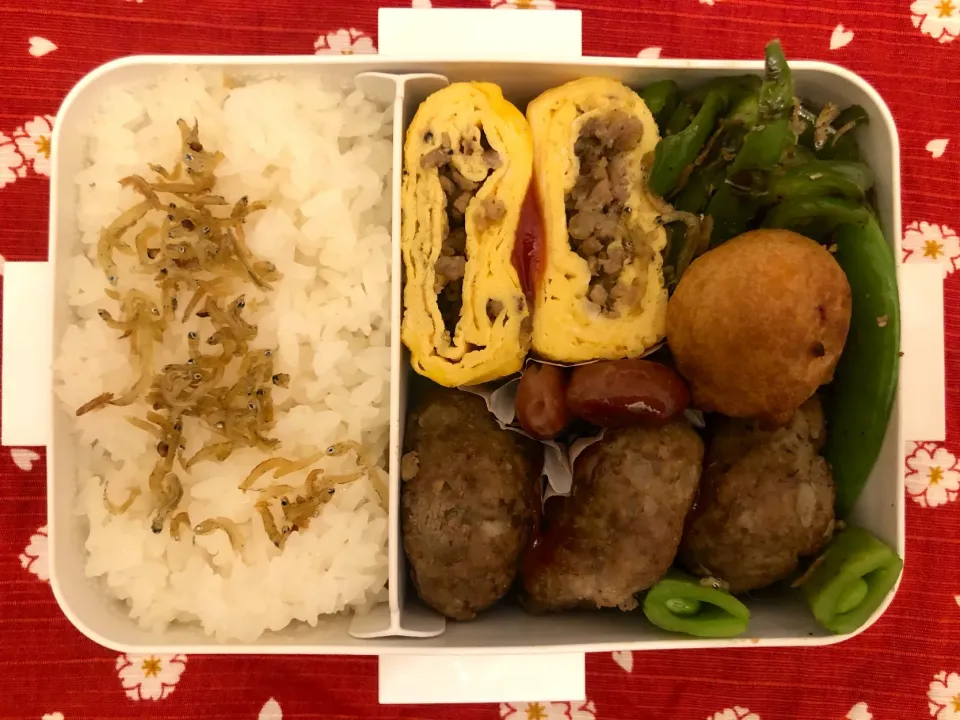 Snapdishの料理写真:ハンバーグ弁当|freeさん