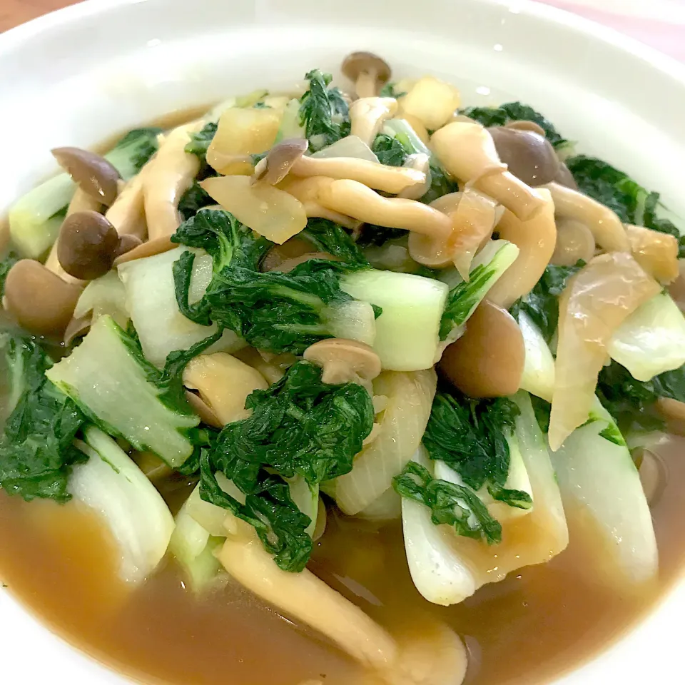 Stir fried Naibai vege with mushrooms|mini by minitさん