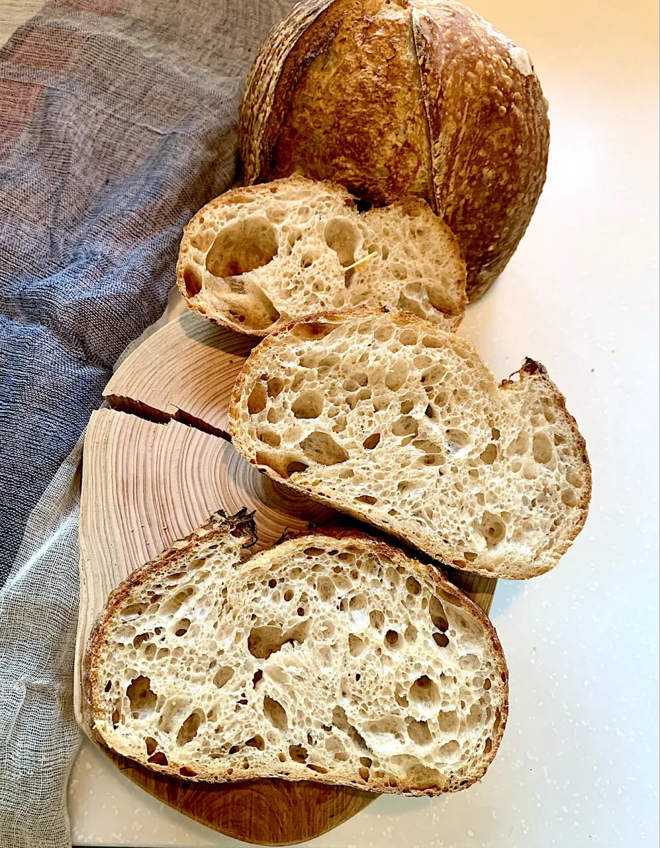 cut end of the sourdough bread|gonbenさん