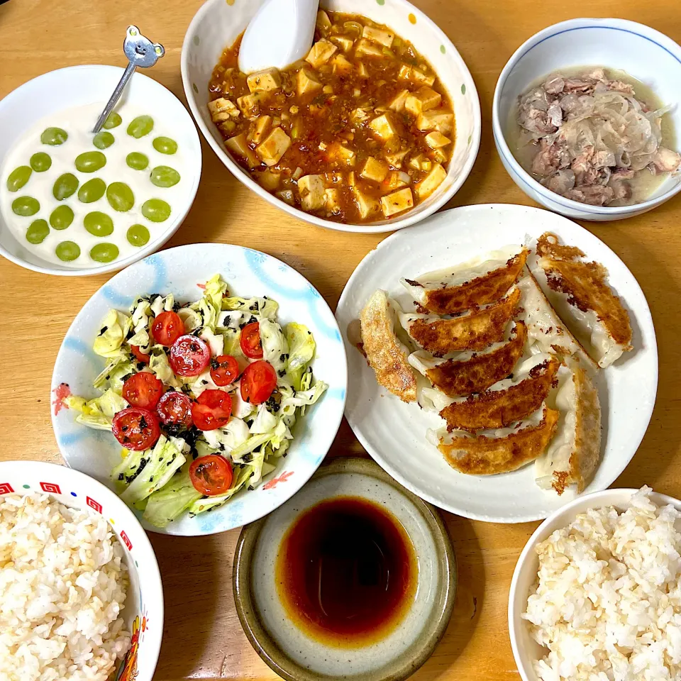 Snapdishの料理写真:買い物中止してある物で夕飯🍚🙏|Makokoさん