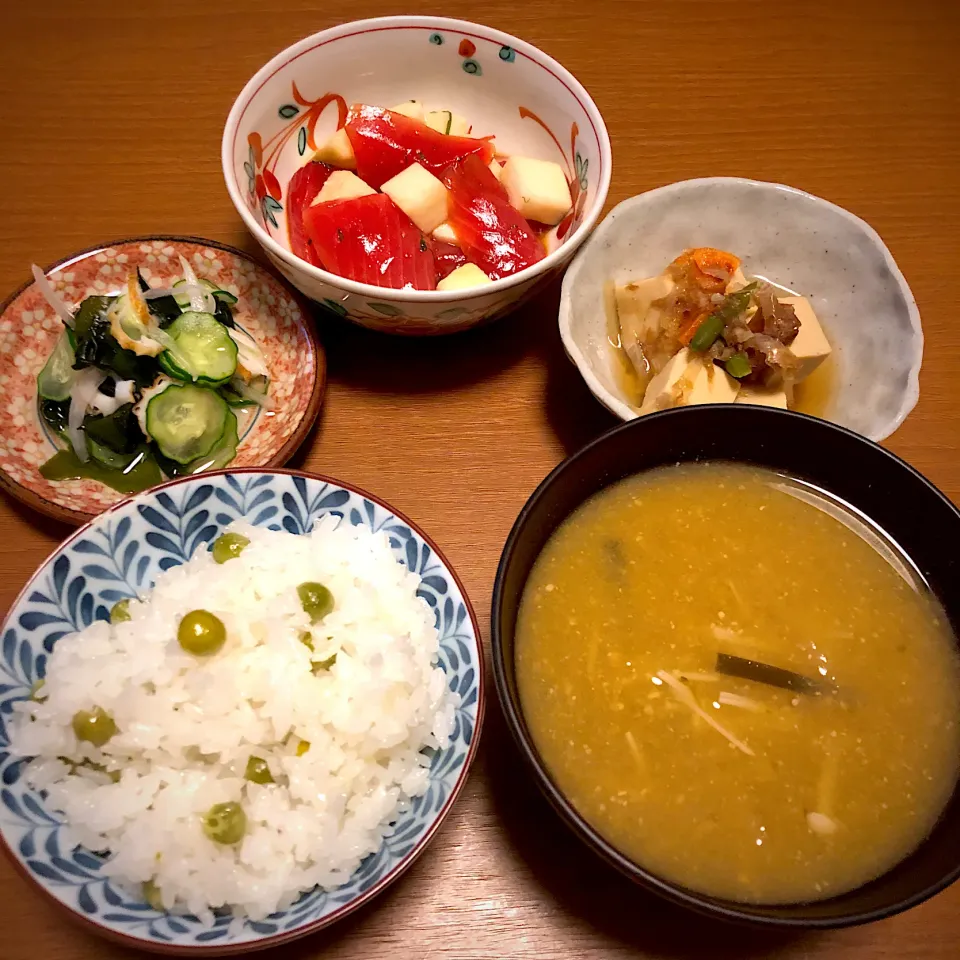 Snapdishの料理写真:4月9日 夜ごはん|mikochieさん