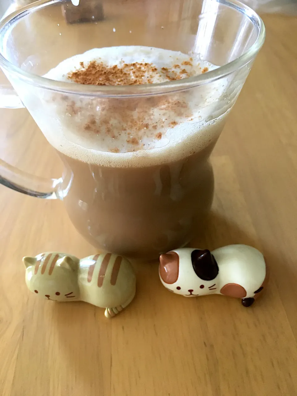 Snapdishの料理写真:おうちカフェラテを作ってみた|にゃふてんさん