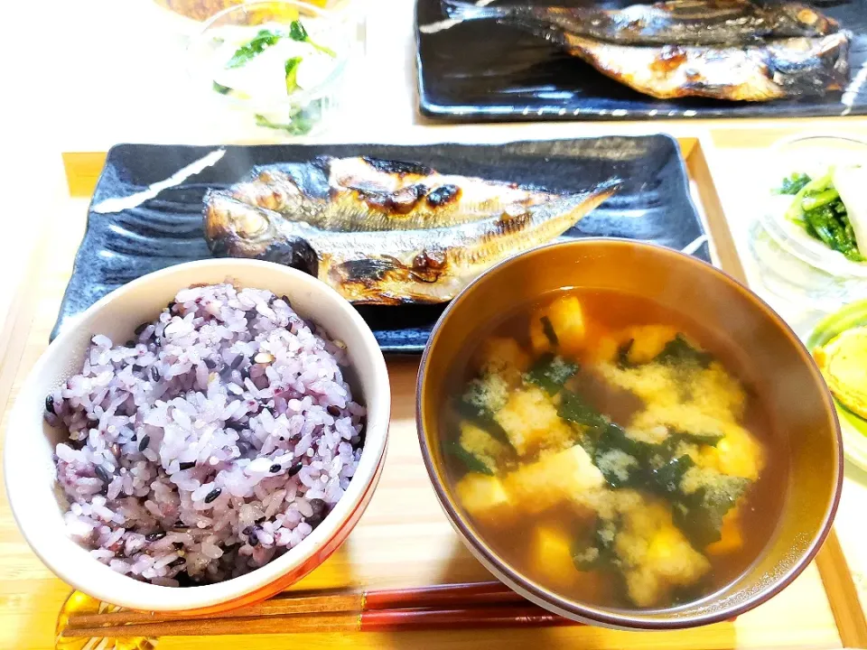 定食屋さんごっこ　鯵の開き|nokorinさん