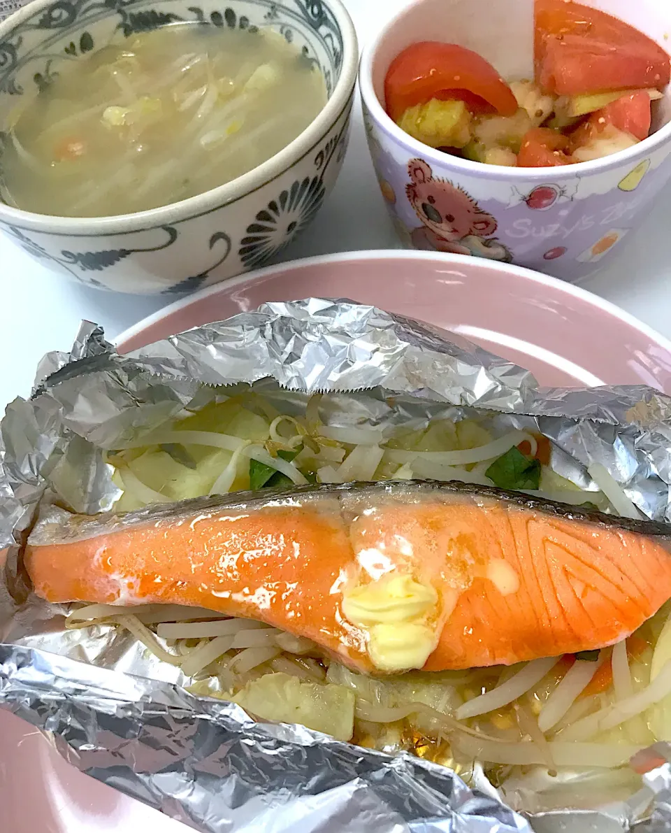 Snapdishの料理写真:冷凍シャケのホイル焼き|Masamiさん