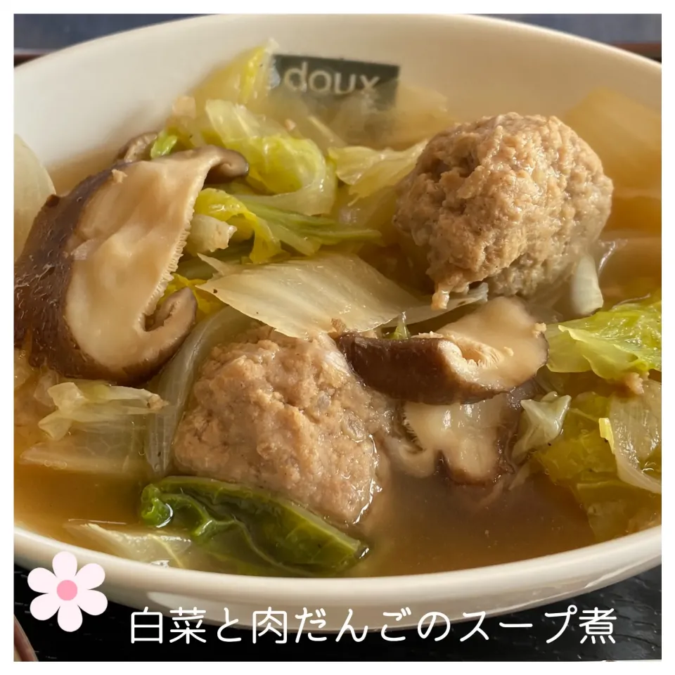 白菜と肉だんごのスープ煮|いのっちさん