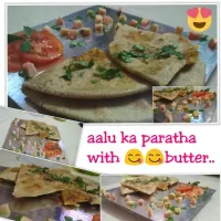 Snapdishの料理写真:aalu paratha|vaishuさん