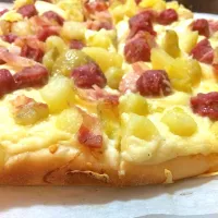 Pizza of fresh cream 😋😍|Catさん