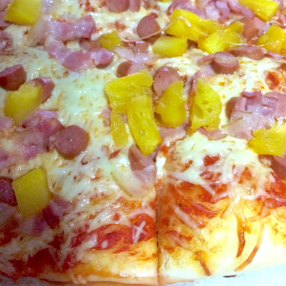 🍍Pizza🍍Hawaïenne style🍍|Catさん