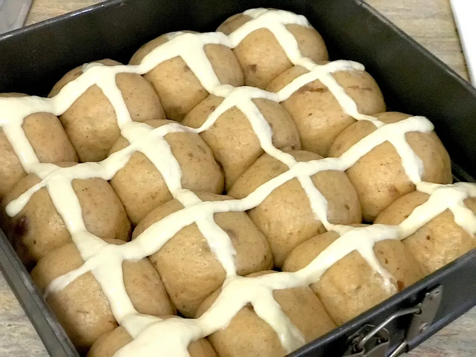 Snapdishの料理写真:Good Saturday my  homemade cross buns|Babyluv Cabrera Ocampoさん