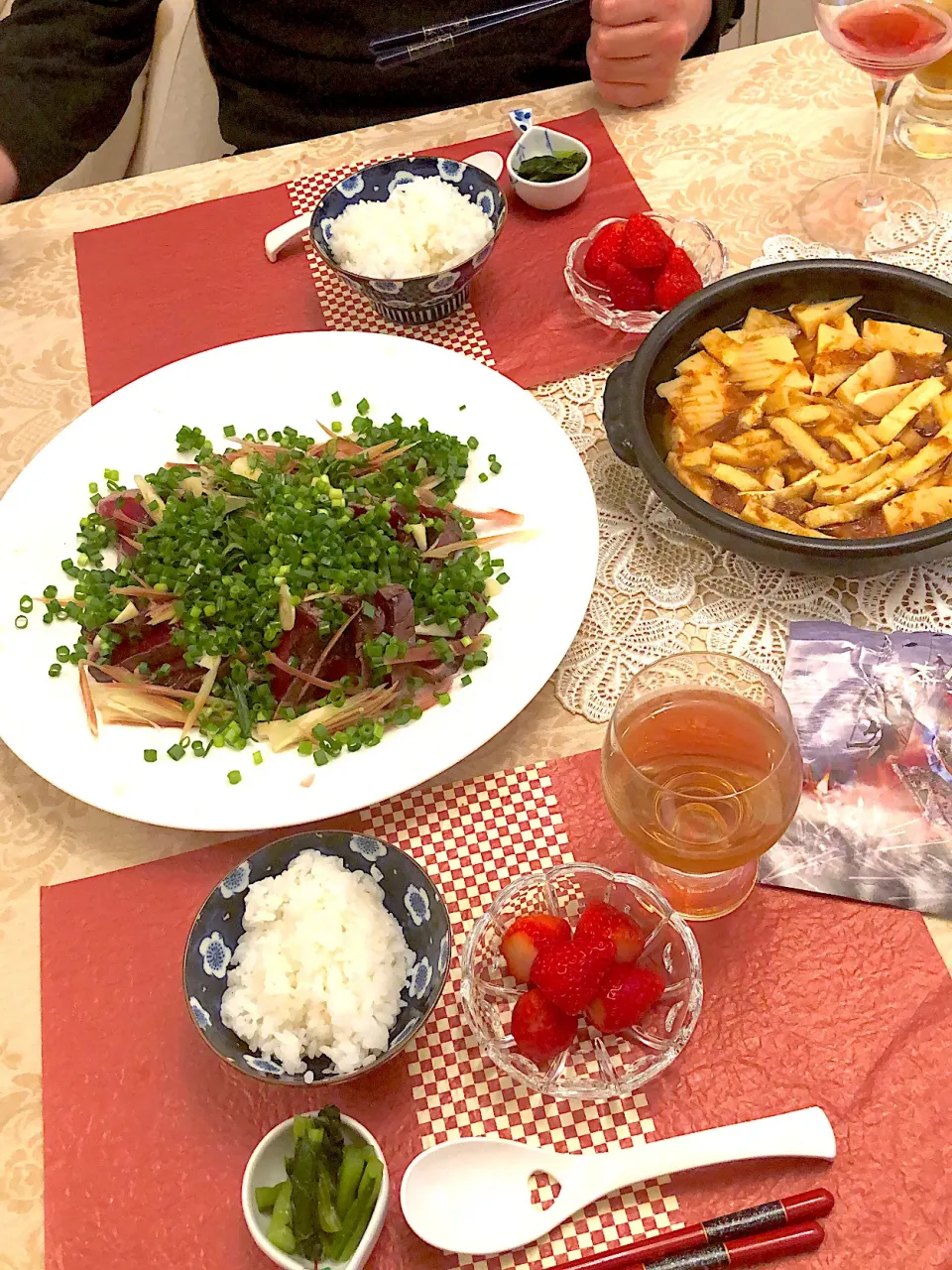 カツオのたたき（わら焼き）夕食💕|もこさん