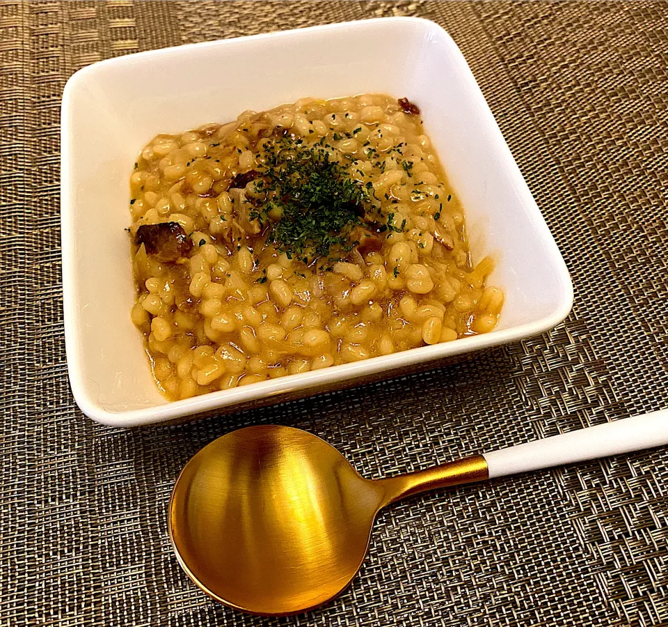 🌾麦の🍄ポルチーニリゾット|にゃあ（芸名）さん