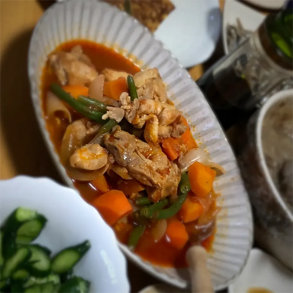 チキントマト煮|ひまさくさん