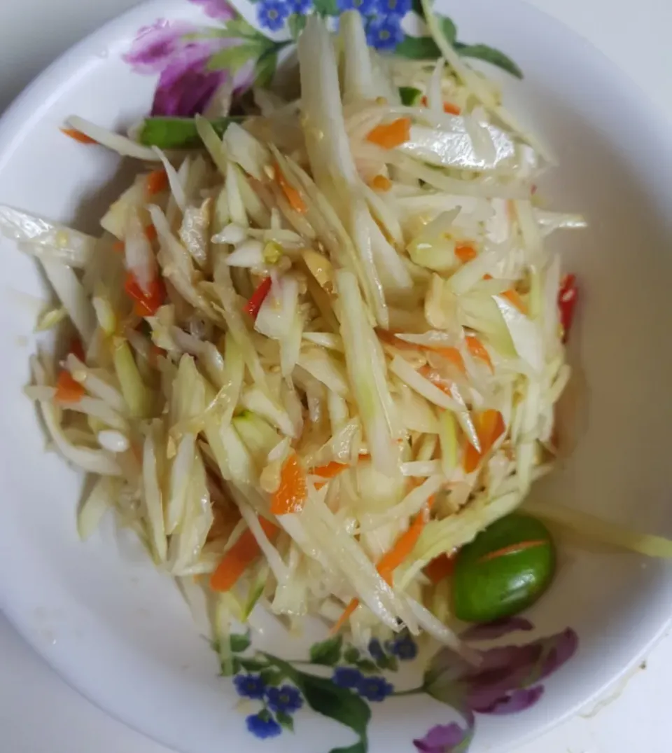 papaya salad (somtum)|patcookingfeverパットさん