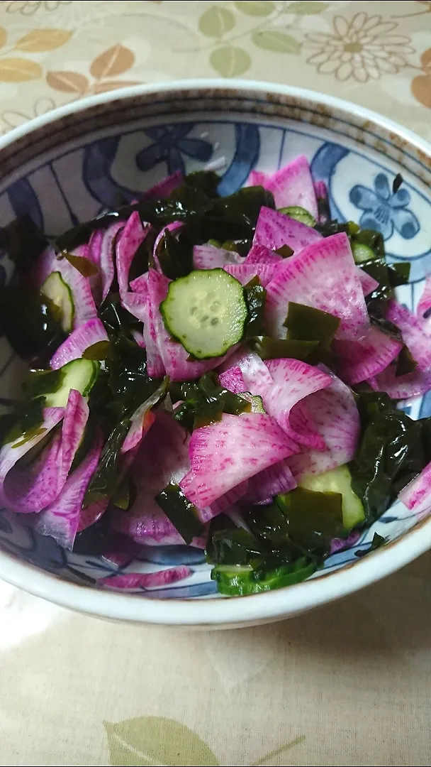 綺麗な色の大根入り酢の物！|ユミさん