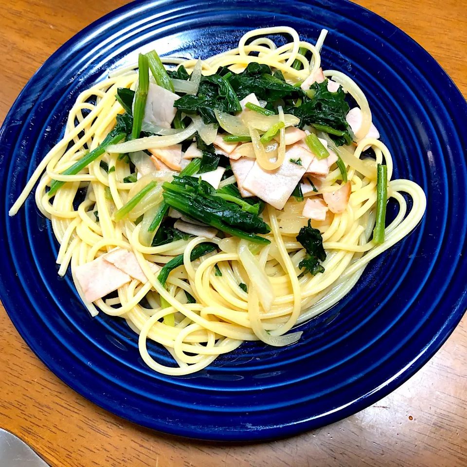 ほうれん草の醤油バターパスタ|かずみさん