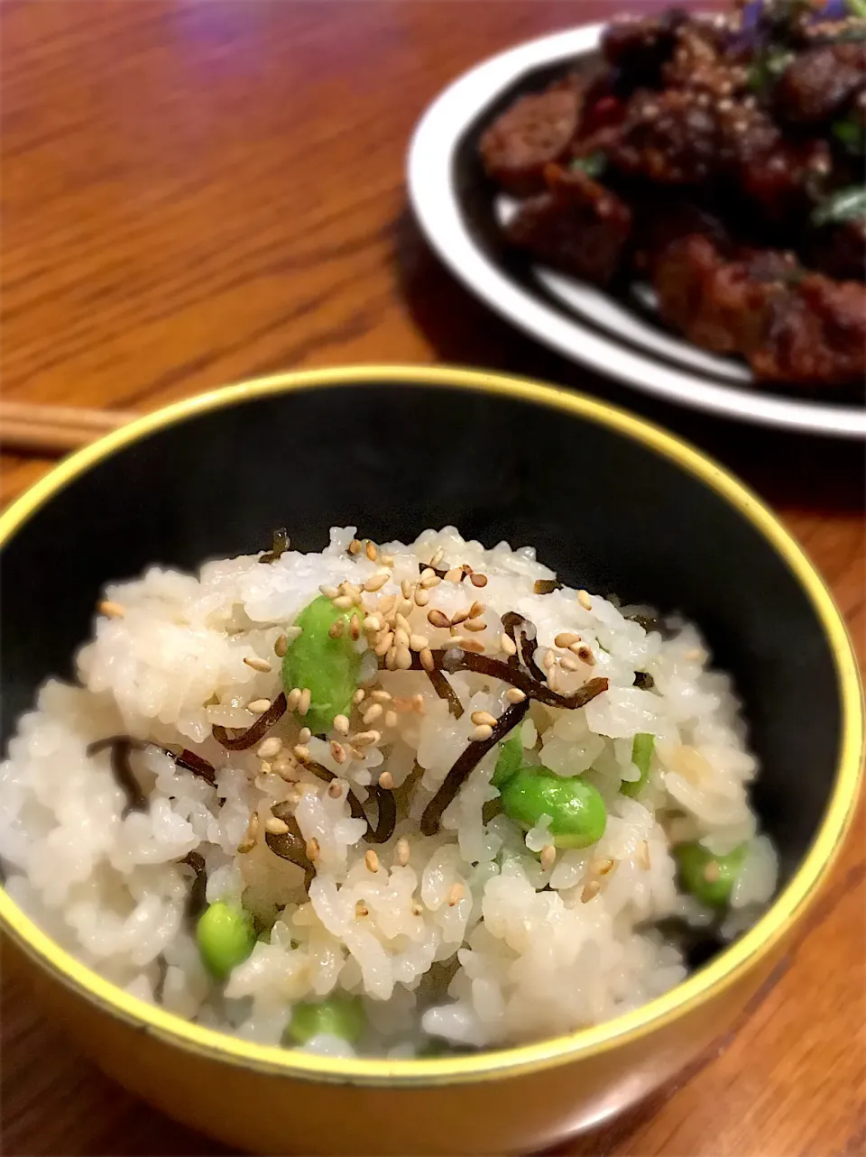 昆布枝豆ごはん|タロボーイさん