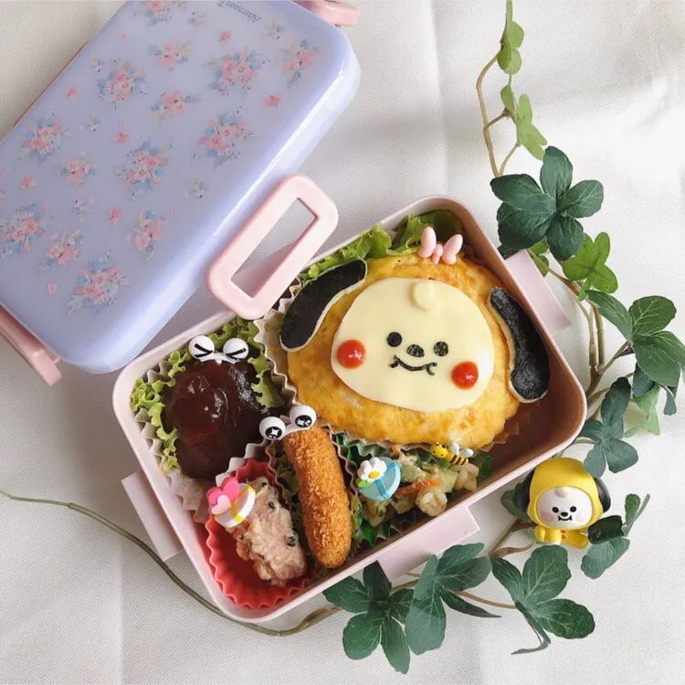 4/13❤︎娘のお昼休みお弁当❤︎ BABY CHIMMYオムライス☺️🌸|Makinsさん